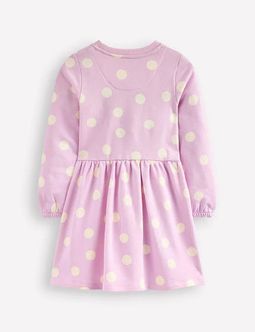 Boucle Appliqué Sweat Dress